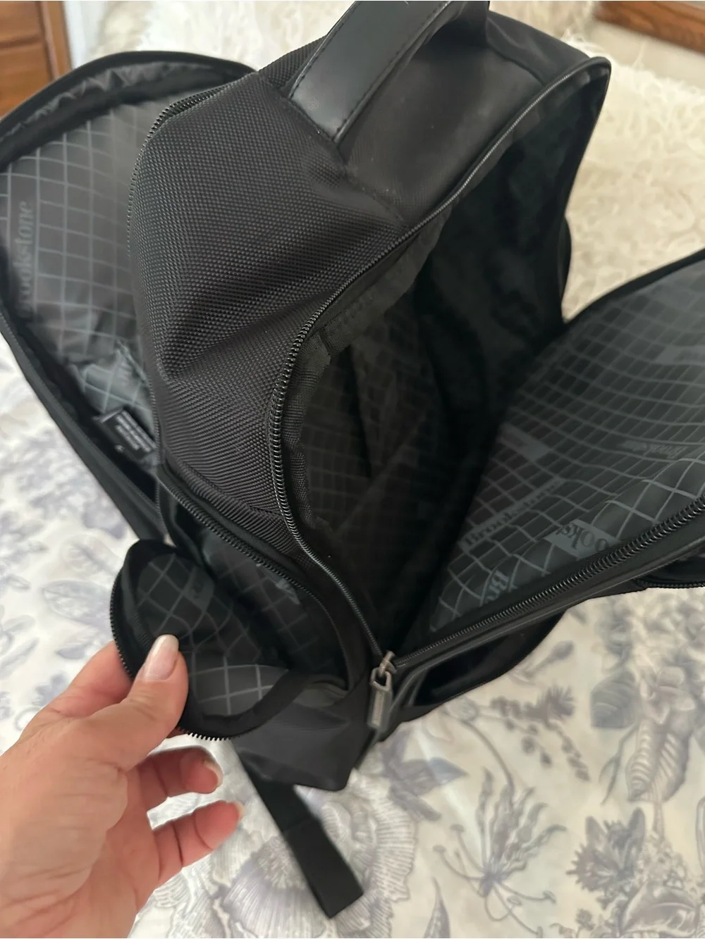 Brookstone Black Travel Backpack